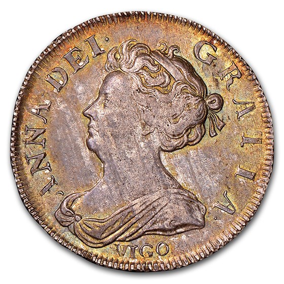 1703 Great Britain Silver Shilling Queen Anne AU-58 NGC 1703 Great Britain Silver Shilling Queen Anne AU-58 NGC